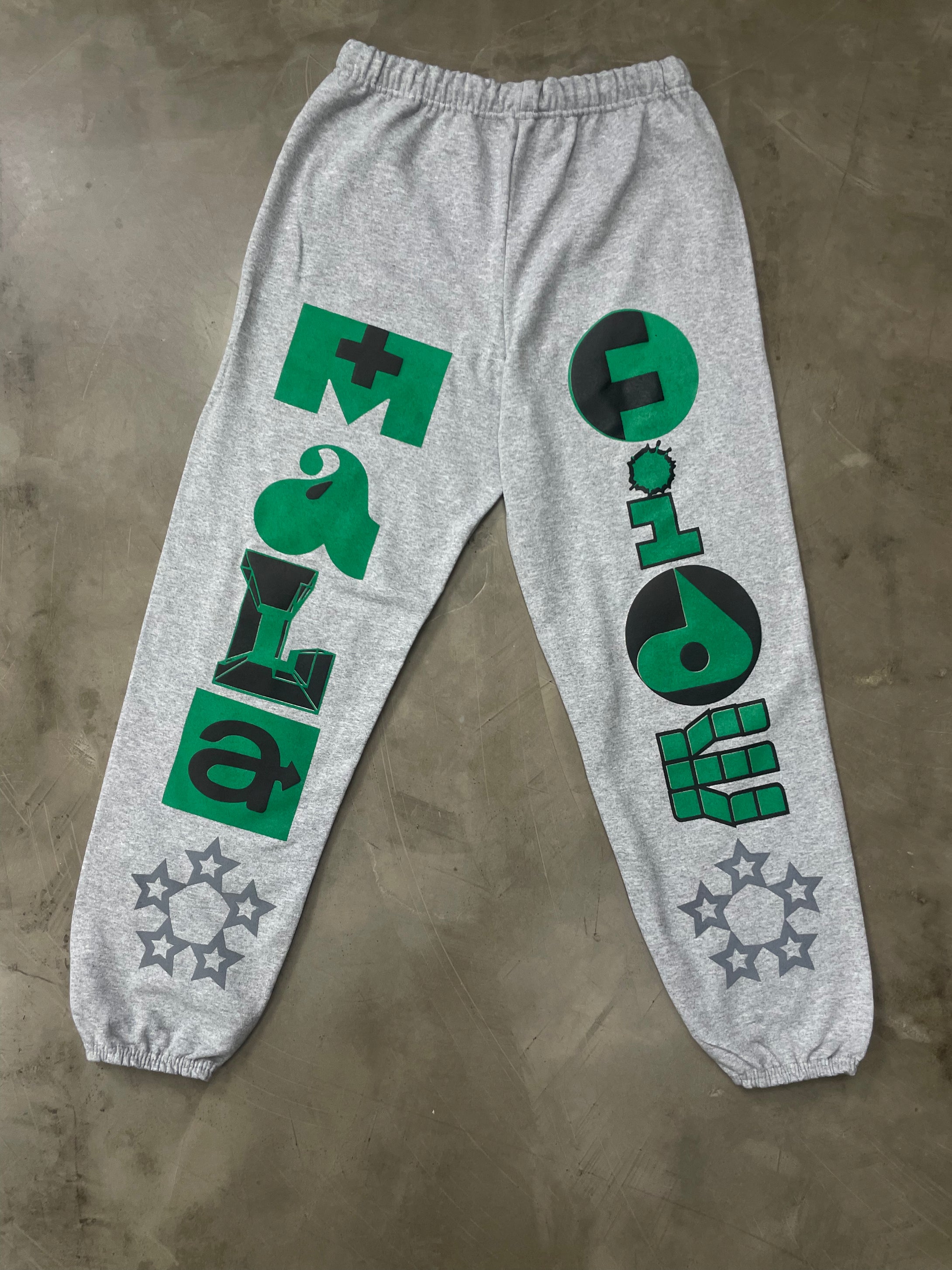 Corporate Sweatpants (Green/Gray)