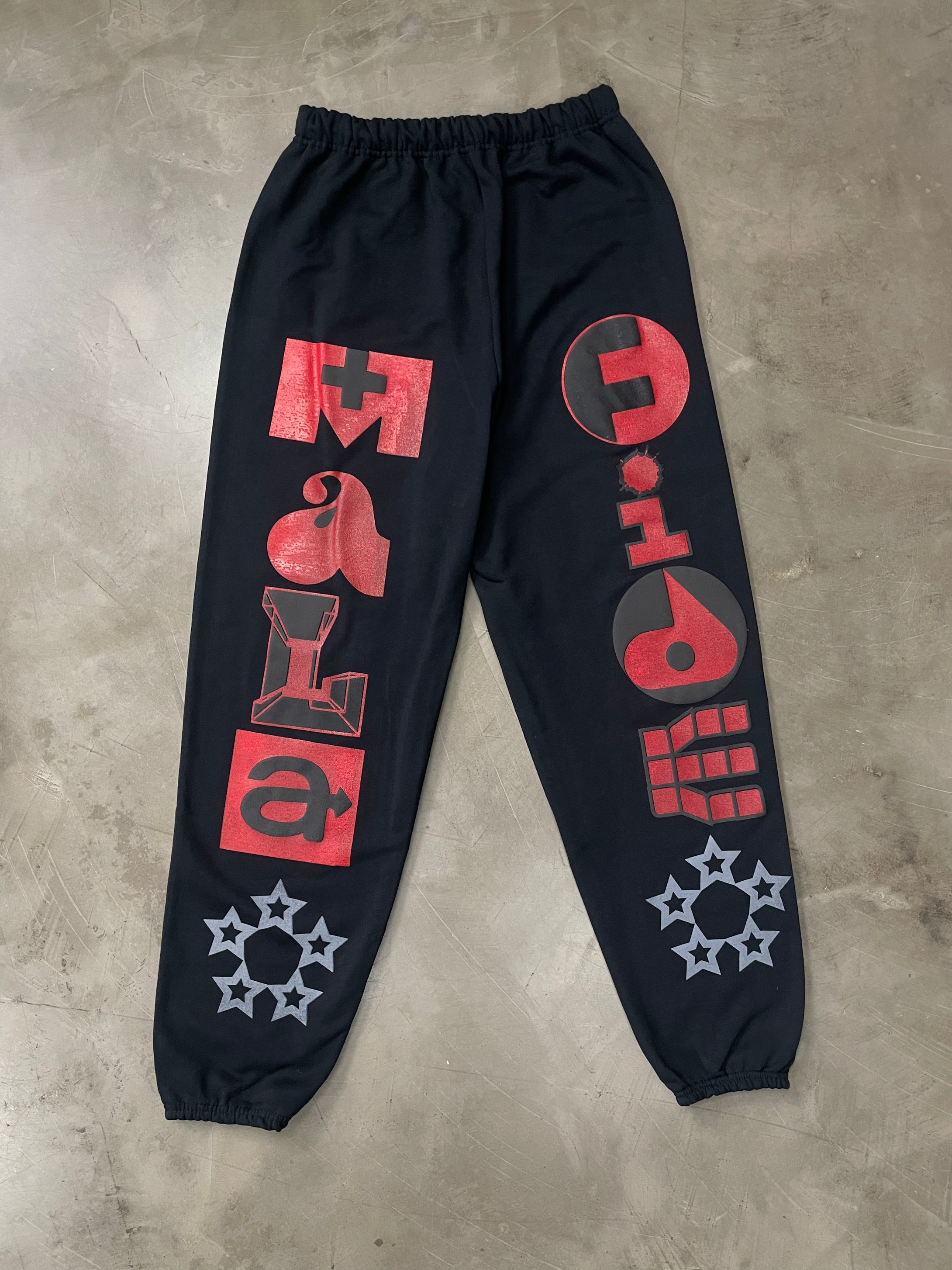 Corporate Sweatpants (Black/Red)